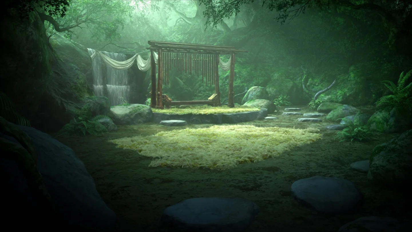 The landscape of The Chime Room